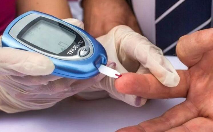 A person with risk factors for diabetes needs to have their blood sugar levels checked.
